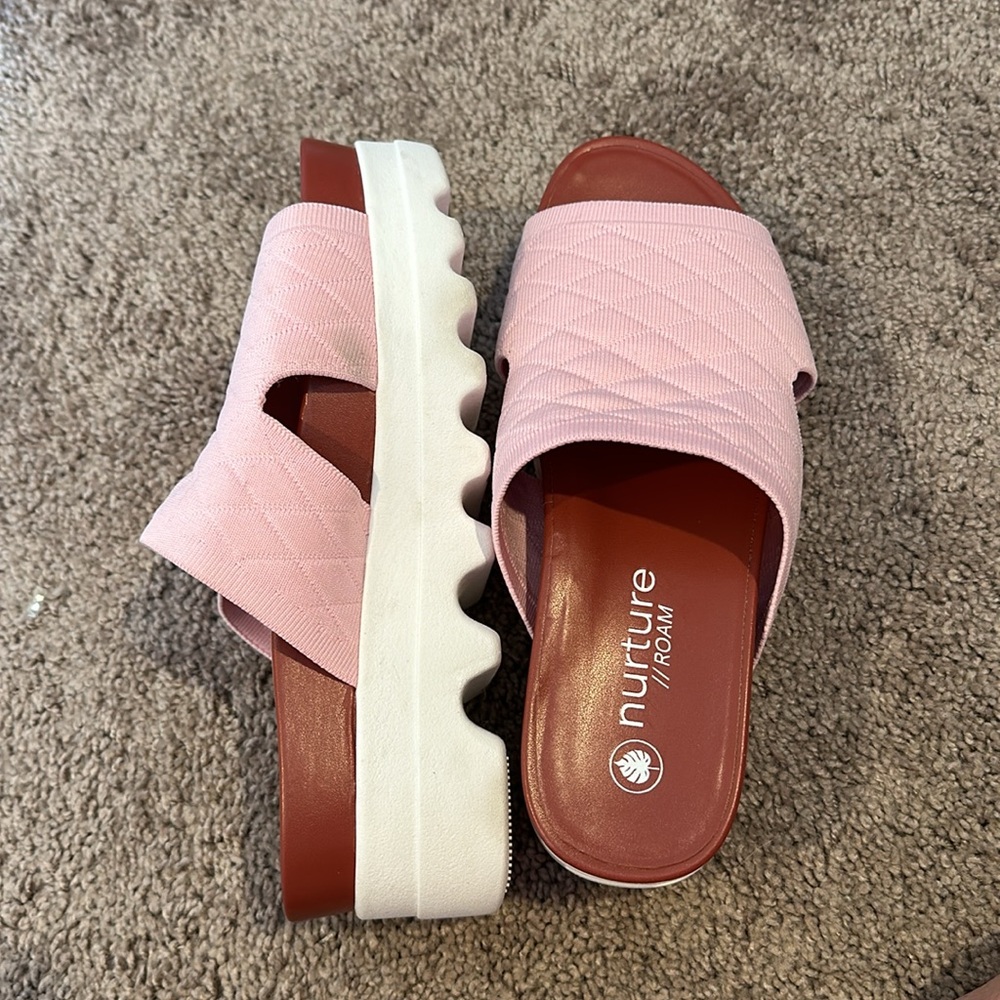 Pink Platform Sandals